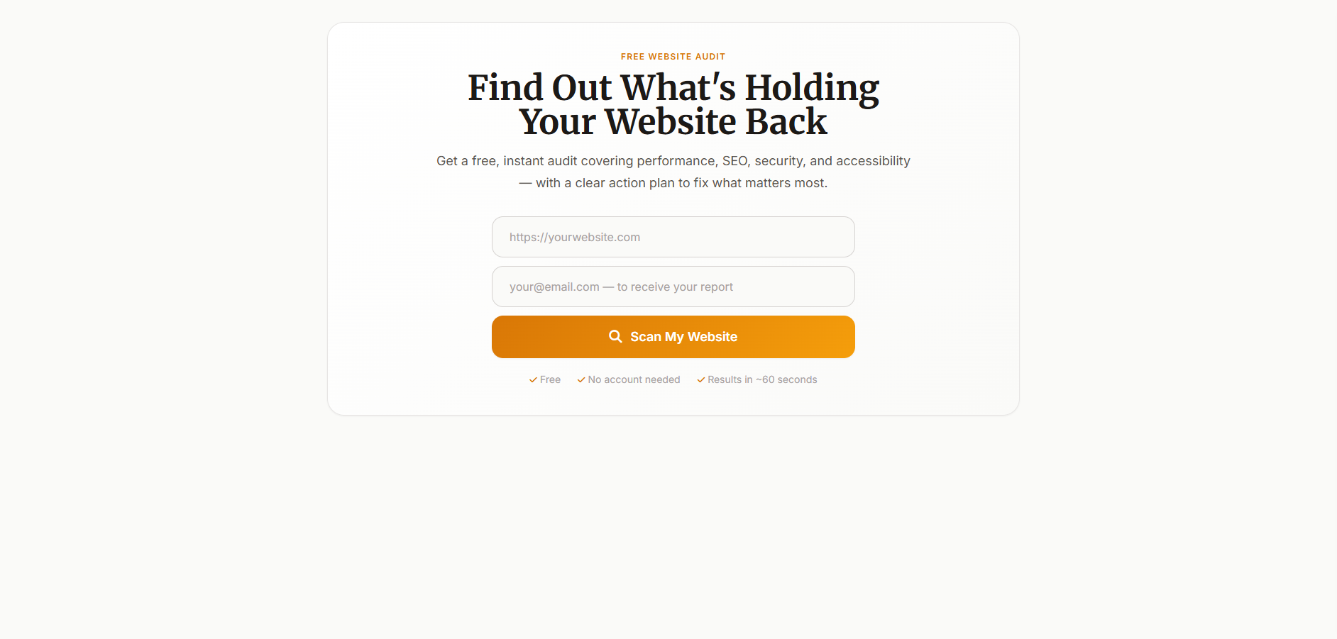 Website Audit Tool